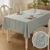 Toalha de Mesa Listrada, Toalha de Mesa Impermeável para Sala de Jantar de Restaurante, Capa Decorativa para Mesa de Centro Doméstica, Antiderrapante, Resistente ao Desgaste, Impermeável, Prova de Óleo