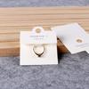 Tarjeta blanca para empaque de joyas, etiqueta para anillos, pendientes, anillos, venta al por mayor, tarjeta de empaque universal