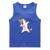Chal de verano para niños 2023 estilo coreano algodón casual playera interior absorbente de sudor color sólido caramelo camiseta sin mangas para niños