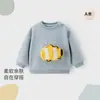 Novos estilos de outono e inverno: Moletons infantis de corte solto estilo coreano, blusas casuais e moletons com desenhos estilo coreano para crianças