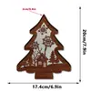 MZ1227-1248 Adorno Navideño Luminoso Transfronterizo Decoración de Madera con LED Decoración Festiva con Luces para Exhibición en Mesa
