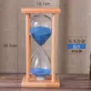 Reloj de Arena de Madera Maciza 30/60 Minutos Temporizador Hecho a Mano Regalo Creativo Reloj de Arena para Niños Temporizador Resistente a Caídas