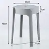 Banquinho de Plástico Espessado, Empilhável, Banquinho Alto Moinho de Vento, Cadeira Minimalista Moderna, Cadeira para Sala de Estar e Jantar, Banquinho Redondo de Plástico, Suporta Peso