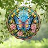 Fl001-024 Visual 3D Pendurado Colorido Giratório Sino dos Ventos Decoração de Jardim Externo Repelente de Pássaros Sino de PVC Pendente