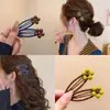 Lindo Pasador de Flor para Mujer 2025 Nuevo Elegante Pinza para Frente Pinza Lateral Pinza para Mechones de Cabello Roto Pasador Elegante