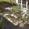 Conjunto de Mesa e Cadeiras Moderno Simples para Exterior para Varanda, Loja de Chá com Leite, Café, Lazer Combinação de Conjunto de Cadeiras e Mesas de Liga de Alumínio
