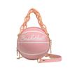 Bolsa de Baloncesto Personalizada con Cadena de Letras 2026 Nueva Moda Estilo Coreano Estilo Occidental Bolso de Mano Simple para Mujer Bolso de Hombro