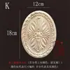 Talla de Madera Dongyang Madera Maciza Estilo Europeo Cabeza de Puerta de Madera Flor Redonda Calcomanía Decorativa Marco de Espejo de Puerta Flor de Madera Fondo Ovalado Adorno Relieve