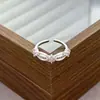 Anel de Abertura Ajustável Rosa Fofo Estilo Doce Fresco Luxo Leve Zircônia Cheio de Diamante Design de Nicho Anel de Alta Qualidade para Mulheres