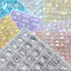 Azúcar de Roca 6*8mm 1:1 Decoraciones para Uñas Rectangulares de Corte Huazi Imitación Cubo de Azúcar Diamante Roca de Azúcar Súper Brillantes Venta al por Mayor