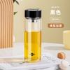 Copo de Vidro de Camada Dupla Mingxia Simples de Borossilicato Alto Espessado para Chá Copo de Bebida Portátil Doméstico para Homens Venda por Atacado Personalização