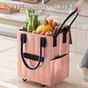 Bolsa de Compras para Patinação de Rodas Bolsa de Armazenamento Dobrável de Mão Longa Bolsa Gaiola de Compras para Viagem ao Ar Livre