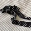 Bufanda de Seda Larga Versátil Suave Lunares Diadema de Gama Alta de Nicho Corbata Cola de Caballo Cinta Accesorios para el Cabello Nuevo