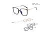 Montura de gafas TR90 ultraligera para estudiantes, de moda, de suministro transfronterizo, duradera, con virola de metal CP de ácido propiónico, pie 236