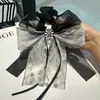 Elástico de Cabelo com Laço de Renda e Strass Estilo Coreano para Mulheres, Scrunchie Elegante Francês, Acessório de Cabelo Versátil e Exquisito Transfronteiriço
