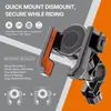 Suporte de celular para ciclismo com rotação de 360 graus e recurso anti-vibração para carro, bicicleta e veículo elétrico, modelo N203-C6/C12