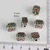 Estilo étnico retro hilo dorado y plateado cuentas Duobao Wen barril de juego cuentas plata antigua nube trasera diy accesorios de joyería estilo nacional