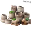 Vasos de Cerâmica Bruta Sem Esmalte para Flores Frescas com Características Zen Criativas, Novo Conjunto Respirável para Plantas Suculentas, Frete Grátis