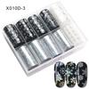 Conjunto de papel estrela para nail art transfronteiriço adesivos de unha flor de leopardo 4*100cm adesivos de unha laser coloridos