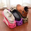 Estante de Sapatos de Armazenamento Peça Única Espessa Ajustável de Três Camadas da Fábrica Suporte de Sapatos de Plástico Simples Criativo Estante de Sapatos de Camada Dupla