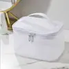 Bolsa de cosméticos de malla gran capacidad bolsa de almacenamiento de maquillaje artículos de tocador bolsa de almacenamiento de viaje portátil logo impreso