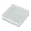Caixa de embalagem plástica transparente quadrada de PP 11cm para objetos pequenos, card de goo, acessórios de papelaria, acessórios de ferragens, caixa de armazenamento