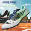 Zapatillas con Clavos Transfronterizas para Carreras de Corta y Media Distancia, Zapatillas Deportivas Estudiantiles para Hombre y Mujer para Salto de Longitud, Zapatillas con Clavos de Velocidad para Competiciones Deportivas Profesionales