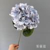 Simulación de boda Flor Caramelo hortensia hortensia individual grande flor falsa boda auditorio camino flor fondo hortensia decorativa
