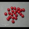 Imitação de ágata vermelha contas redondas ambientalmente amigável plástico transparente plástico vermelho contas soltas DIY acessórios de jóias