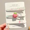 2026 Nuevo Pasador de Pelo de Dibujos Animados Pasador de Pelo Dulce con Lazo Pinza Lateral Exquisita de Gama Alta Pinza de Pato