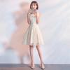 Vestidos Cortos para Dama de Honor para Mujer 2026 Nuevo Estilo Coreano Color Champaña Grupo de Mejores Amigas Damas de Honor Vestidos de Hermana Vestidos de Cóctel Otoño