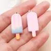 Estilo Europeo y Americano Estilo Ins Rosa Dulce Colgante de Dibujos Animados Resina Fresa Oso Encanto Pulsera Collar Accesorios Productos Transfronterizos