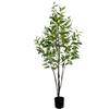 Simulação verde eucalipto vaso artificial falsa árvore paisagem casamento interior fotografando decoração ornamentos