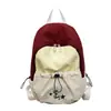 Mochila de nicho muy elegante para niñas, nuevo modelo 2026, mochila escolar versátil con bloques de color para estudiantes de secundaria, mochila para estudiantes universitarios
