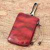 Marent Couro Genuíno Porta-Moedas Portátil Retrô Camada Superior Couro de Vaca Porta-Chaves Couro de Vaca Macio Moda Casual Mini Porta-Cartões