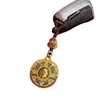 Chaveiro Antigo Francês Jinfu palavra chaveiro de carro pingente Fulai flores correndo rico e nobre corrente de paz ornamentos de chaveiro para homens e mulheres
