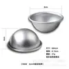 Molde para Pastel Semicírculo de 8CM, Molde Hemisférico para Pastel de Aluminio, Molde Pequeño Redondo para Pastel, Molde para Pastel Xuemei Niang