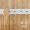 Ribete de Bordado de Encaje, Tela de Algodón con Forma de Corazón Soluble en Agua, Bordado Peinado para Ropa Infantil, Decoración de Vestido, Encaje de Hilo de Algodón