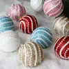Colgante Decoración Árbol de Navidad Bola Colorida Bola de Espuma Bola con Polvo Pegajoso Bola de Navidad de 8 cm Colgante Decoración Navideña Personalización