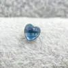 Aleación de titanio ASTM F-136 incrustada con ópalo de amor Titanio G23 rosca interna cabeza de joya de pendiente de amor nuevo