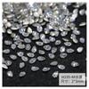Broca de unha de zircão de fundo plano invertido 5A mini diamante quebrado misturado com formato especial de diamante olho de cavalo pilha de joias de unha de diamante atacado