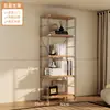 Novo Modelo Rack de Armazenamento de Chão para Sala de Estar Quarto Estilo Japonês Rack de Armazenamento com Eixo Óptico para Cozinha Micro-ondas Rack de Armazenamento para Armazém