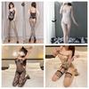 Série de Roupas de Rede Night Ting Xiang Lingerie Sexy Virilha Aberta Tentação Paixão Perspectiva Tamanho Grande Gratuito Conjunto de Meia de Rede Peça Única