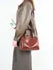 Bolso de Mano de Cuero Curtido Vegetal, Bolso Grande de Piel de Vaca de Primera Capa, Bolso Cruzado Retro de Cuero de Pasta de Árbol, Moderno, Casual y Versátil Piel Suave 775
