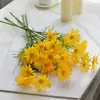 5 Cosmos Flor de Margarida Holandesa Flor de Seda Pequeno Crisântemo Selvagem Margarida Falsa Venda Direta da Fábrica
