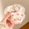 Laço de Cabelo de Pelúcia Ursinho Desenho Animado Fofo para Meninas, Corda Doce para Rabo de Cavalo, Elástico de Boneca Acessórios de Cabelo Atacado