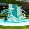 Novas Instalações de Arte de Paisagem Estilo Chinês, Nova Estética de Paisagem Estilo Chinês, Instalações Personalizadas Populares para Fotos