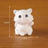 Micro paisagem bonito hipster gatinho animal boneca feita à mão cego caixa de joias acessórios carro desktop pequenos ornamentos