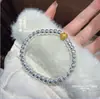Pulsera Fushi de Plata Pura 999 con Cubos Cuadrados a Cuadros, Diseño de 27 Piezas con un Toque Exclusivo de Gama Alta, Estilo Chino, Pulsera de Plata Pura, Regalo para Novia