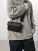 Bolso de solapa tipo sobre de moda para mujer, Bolso de pecho simple y versátil para hombre, Bolso cruzado de textura de alta calidad estilo coreano, Bolso cuadrado pequeño